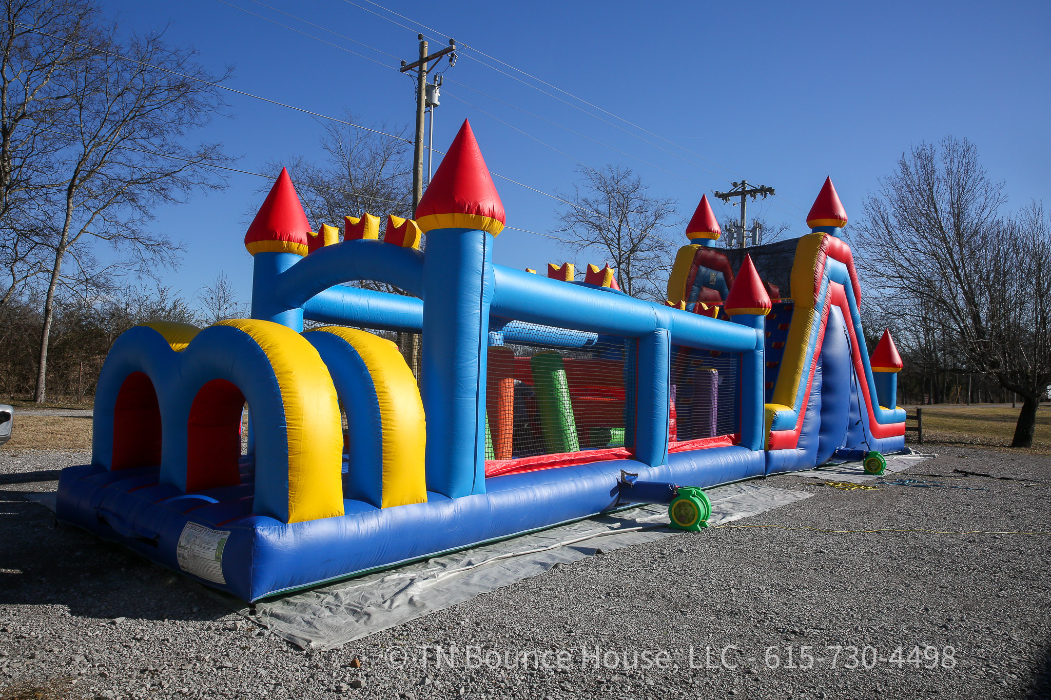 60' inflatable obstacle course in Franklin, TN 