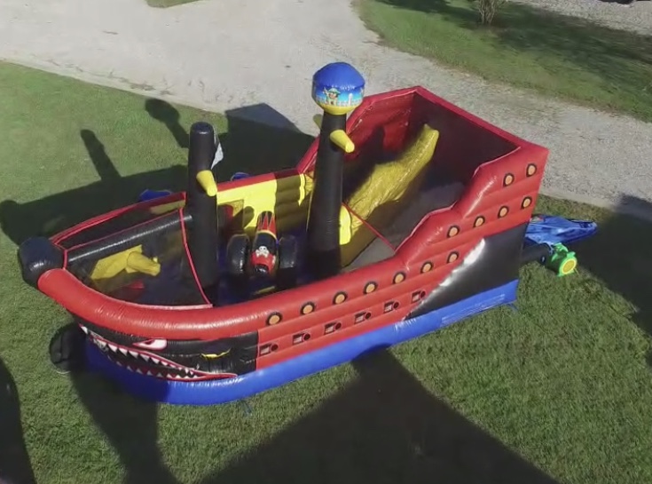 Pirate ship themed inflatable rental in Fairview Tennessee
